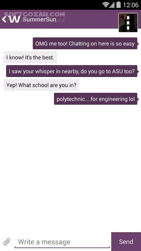 دانلود Whisper 9.6.0 for Android +4.0 - دانلود دیوار نویس برای اندروید - سافت گذر