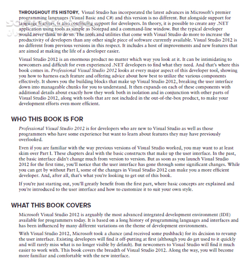 دانلود Professional Visual Studio 2012 - دانلود کتاب ویژوال استادیو حرفه ای 2012 - سافت گذر