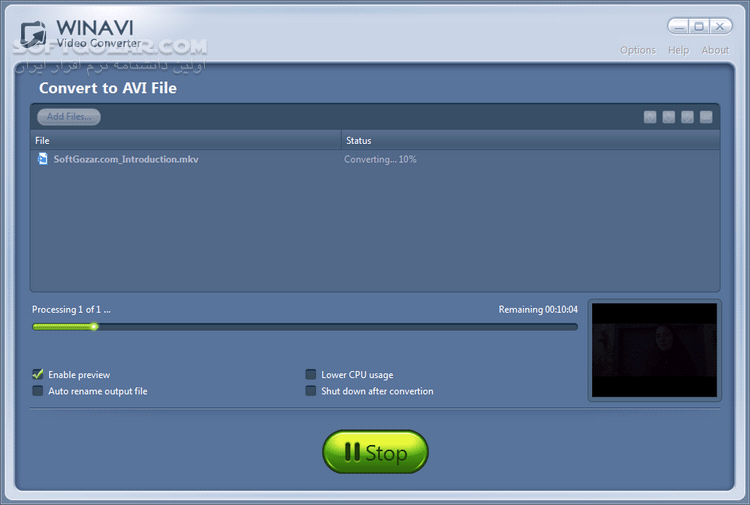 دانلود WinAVI Video Converter 11.6.1.4734 - دانلود نرم افزاری برای تبدیل انواع فرمتهای فیلم به یکدیگر با سرعت بالا - سافت گذر