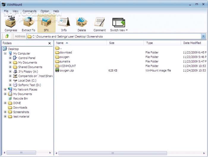 دانلود WinMount 3.5.1018 - دانلود نرم افزار مدیریت انواع فایل های فشرده - سافت گذر