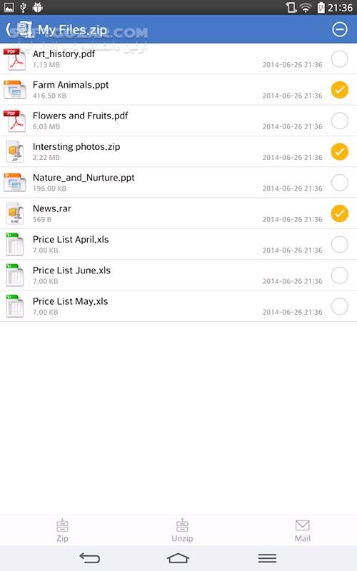 دانلود WinZip Premium 7.1.1 for Android +4.0 - دانلود برنامه استخراج فایل فشرده برای اندروید - سافت گذر