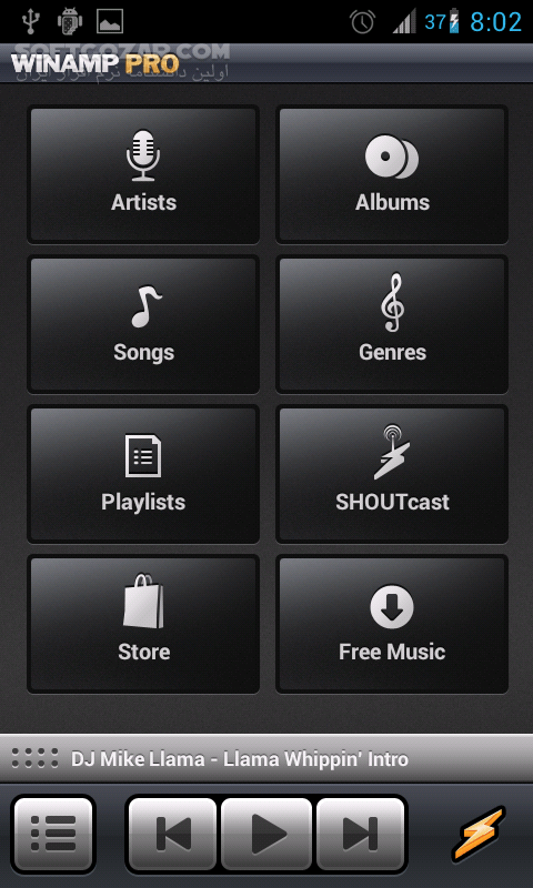 دانلود Winamp Pro 1.4.15 for Android - دانلود وین امپ برای اندروید - سافت گذر