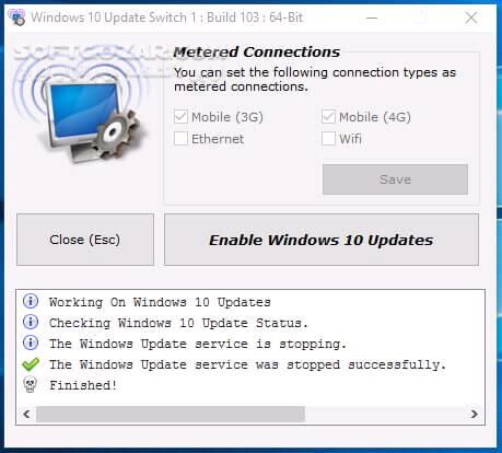 دانلود Windows 10 Update Switch 2.0.0.569 + portable - دانلود غیر فعال سازی آپدیت ویندوز 10 - سافت گذر