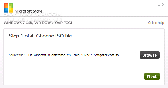 دانلود Windows 7 USB DVD Download Tool 1.0.30.0 - دانلود نرم افزار شرکت مایکروسافت برای رایت و فلش بوت ویندوز 7 و 8 - سافت گذر
