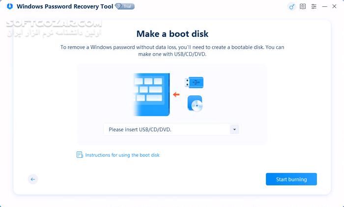 دانلود Windows Password Recovery Tool Ultimate 8.5.0.5 - دانلود ریکاوری پسورد ویندوز - سافت گذر