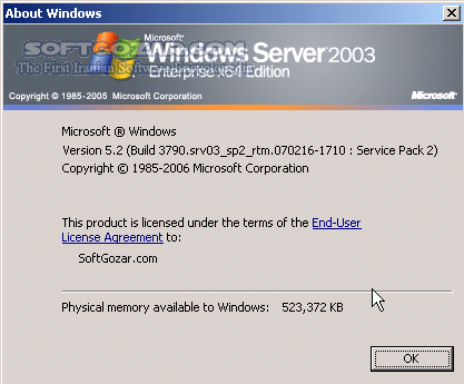 دانلود Windows Server 2003 R2 Enterprise SP2 Vol x64 - دانلود ویندوز سرور 2003 ویرایش R2 یکپارچه شده با SP2 بدون نیاز به فعال سازی (نسخه 64 بیتی) - سافت گذر