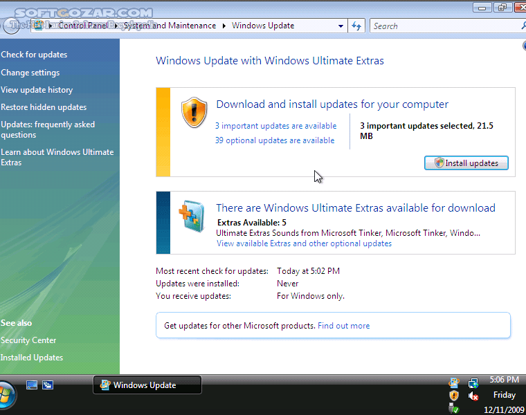 دانلود Windows Vista Ultimate SP2 x86 Integrated June 2013 - دانلود ویندوز ویستا سرویس پک 2 نسخه 32 بیتی به روز شده تا 20 دسامبر 2012  - سافت گذر