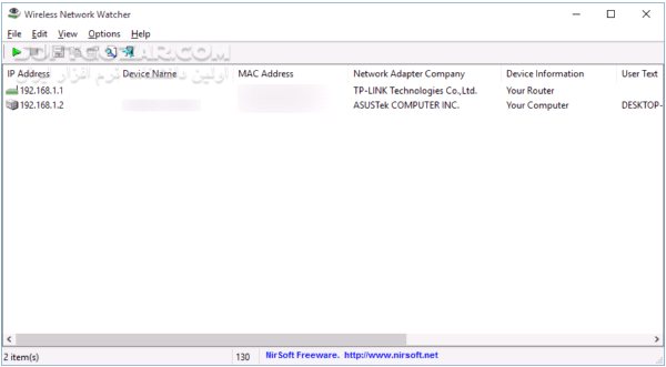 دانلود Wireless Network Watcher 2.43 - دانلود شناسایی و نمایش دستگاه های وایرلس نتورک واچر - سافت گذر