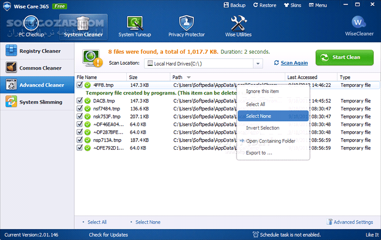 دانلود Wise Care 365 Pro 7.3.2.716 Final - دانلود بهینه ساز ویندوز وایز 365 - سافت گذر