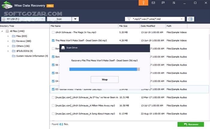 دانلود Wise Data Recovery Pro 6.2.2.520 - دانلود ریکاوری انواع فایل ها - سافت گذر