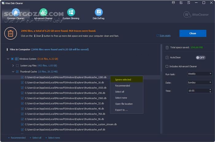 دانلود Wise Disk Cleaner 11.3.1.851 - دانلود پاکسازی فضای هارد از فایل های اضافی - سافت گذر