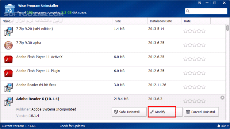 دانلود Wise Program Uninstaller 3.2.7.271 - دانلود حذف کامل نرم افزار ها وایز پروگرام آنیستالر - سافت گذر