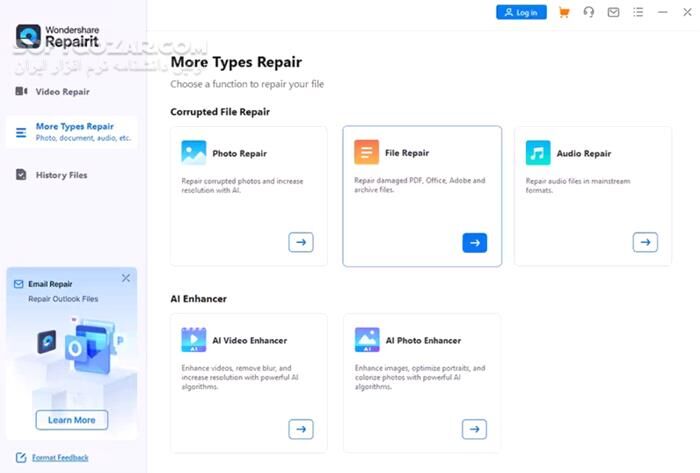 دانلود Wondershare Repairit 6.6.1.7 / macOS - دانلود تعمیر انواع فایل‌های ویدئویی و صوتی آسیب دیده - سافت گذر