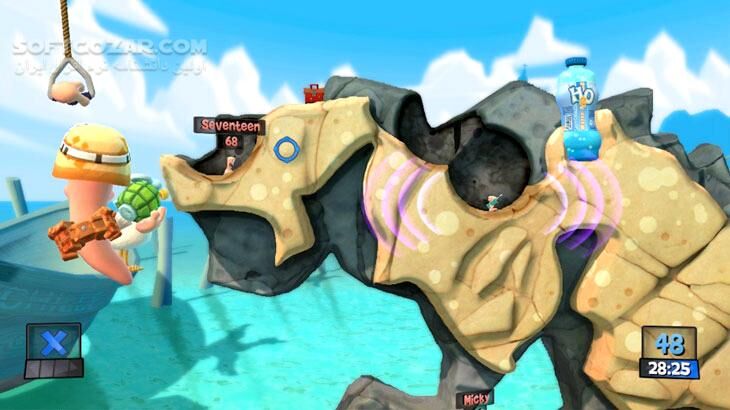 دانلود Worms Revolution + Update 7 + Customization Pack DLC - دانلود بازی انقلاب کرمها - سافت گذر