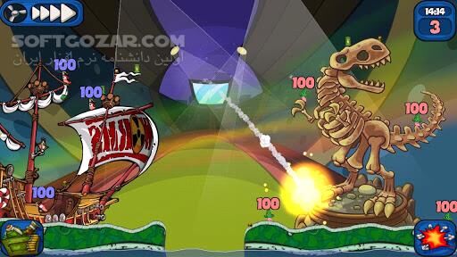 دانلود Worms 2 Armageddon 1.4.0 for Android - دانلود بازی معروف و محبوب کرم ها نسخه 2 برای اندروید - سافت گذر