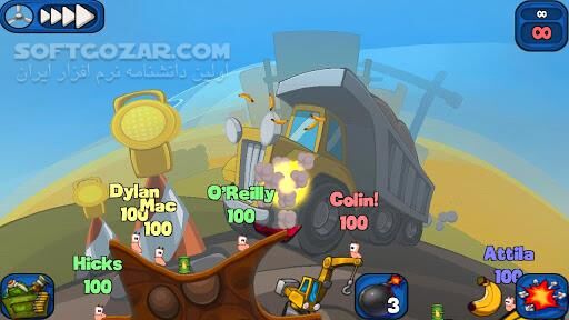 دانلود Worms 2 Armageddon 1.4.0 for Android - دانلود بازی معروف و محبوب کرم ها نسخه 2 برای اندروید - سافت گذر