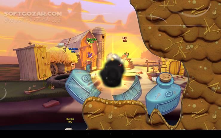 دانلود Worms 3 v2.06 / 4 v 1.0.432182182 Android +2.3 - دانلود بازی معروف و محبوب کرم ها نسخه 3 برای اندروید - سافت گذر