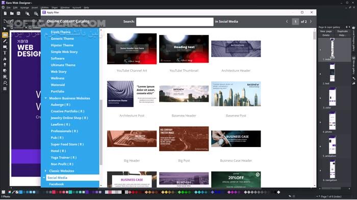 دانلود Xara Web Designer+ 25.0.1.71944 - دانلود طراحی سایت - سافت گذر