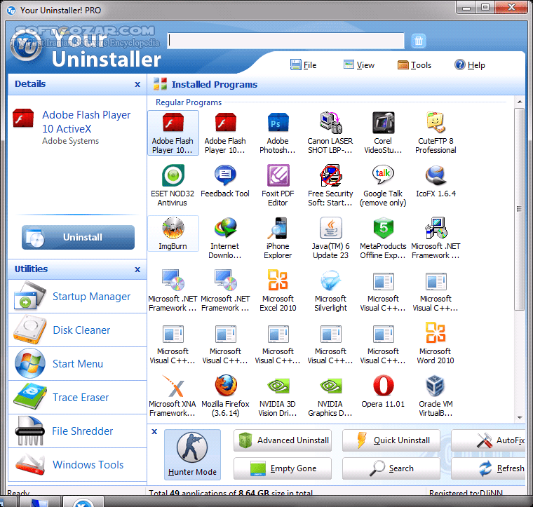 دانلود Your Uninstaller! 7.5.2014.03 - دانلود نرم‌افزار قدرتمند و حرفه‌ای Uninstall برنامه‌ها - سافت گذر