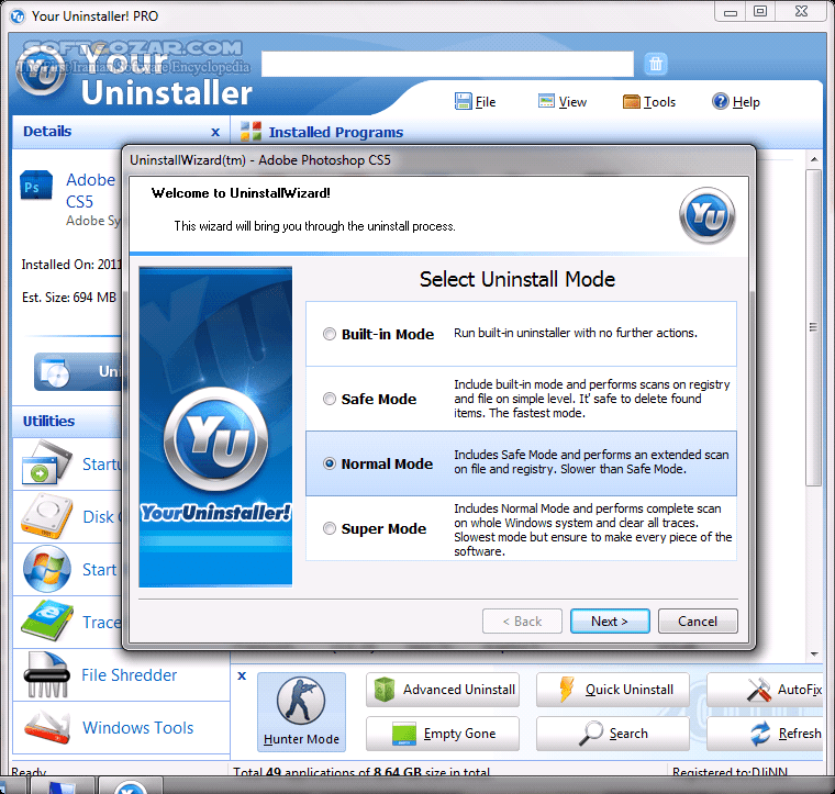 دانلود Your Uninstaller! 7.5.2014.03 - دانلود نرم‌افزار قدرتمند و حرفه‌ای Uninstall برنامه‌ها - سافت گذر