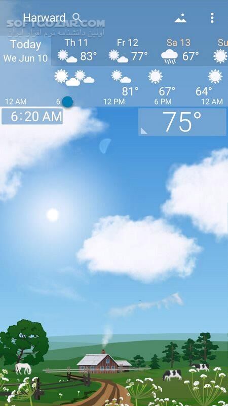 دانلود YoWindow Weather 2.54.13 Final For Android +6.0 - دانلود پیش بینی آب و هوای یو ویندو برای اندروید - سافت گذر