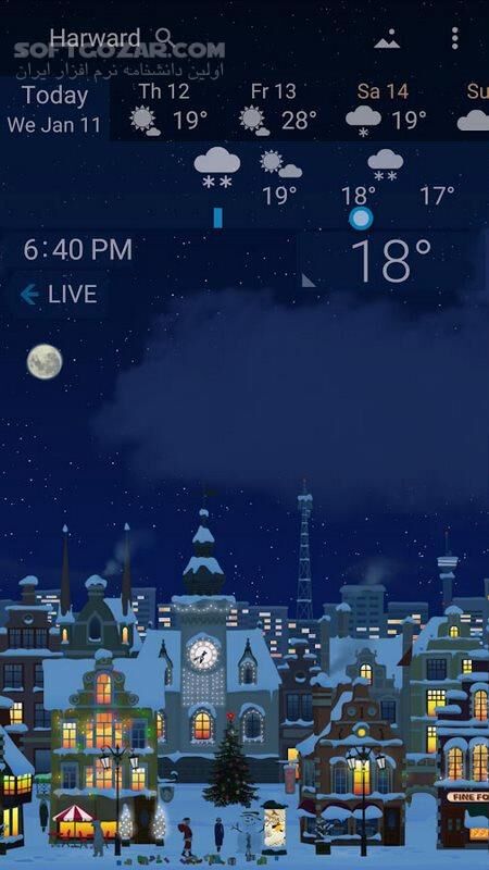 دانلود YoWindow Weather 2.54.13 Final For Android +6.0 - دانلود پیش بینی آب و هوای یو ویندو برای اندروید - سافت گذر
