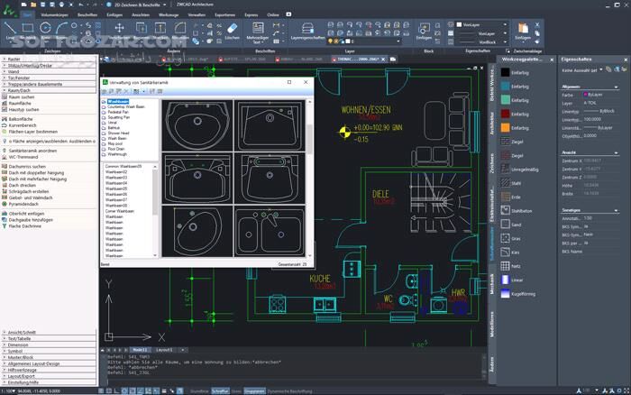 دانلود ZWCAD Architecture 2026 26.00 / 2025 SP0 - دانلود طراحی دوبعدی و سه‌بعدی - سافت گذر