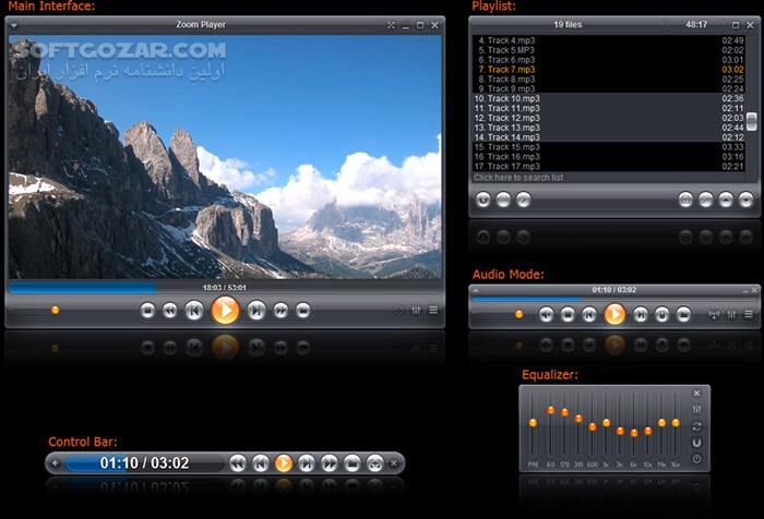 دانلود Zoom Player MAX 22.0.0.2200 - دانلود پخش کننده فایل های صوتی و تصویری - سافت گذر