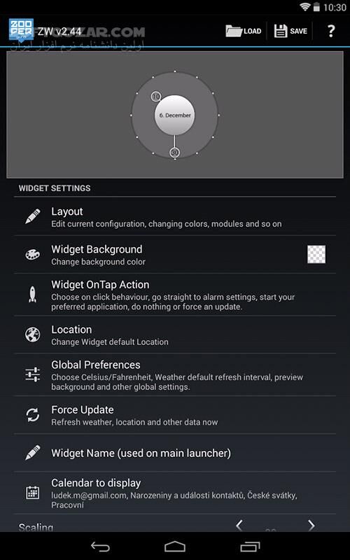 دانلود Zooper Widget Pro 2.60 for Android +3.2 - دانلود ایجاد ویجت های شخصی برای اندروید - سافت گذر