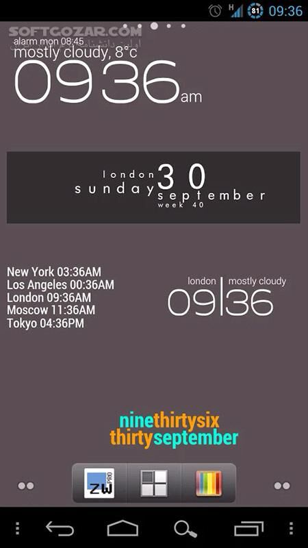 دانلود Zooper Widget Pro 2.60 for Android +3.2 - دانلود ایجاد ویجت های شخصی برای اندروید - سافت گذر