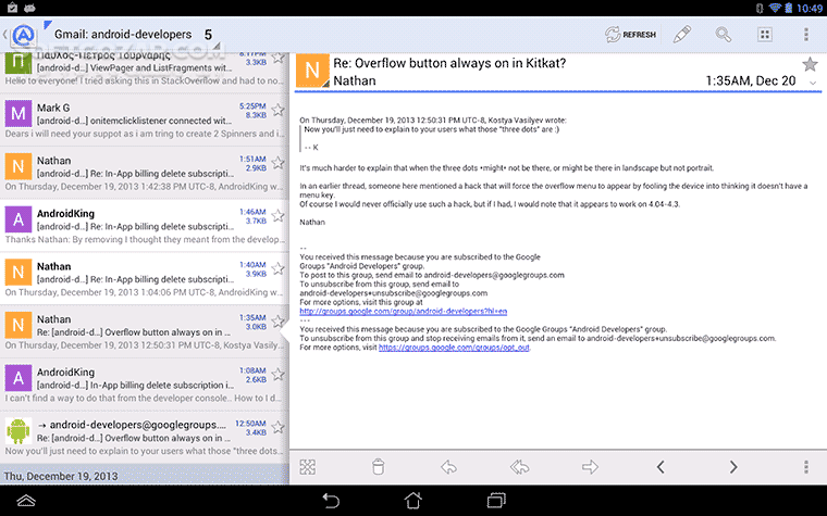 دانلود Aqua Mail Pro 1.55.2 for Android +5.0 - دانلود مدیریت ایمیل برای اندروید - سافت گذر