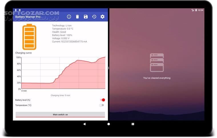 دانلود Battery Warner Pro 1.148 For Android +4.1 - دانلود اعلان میزان شارژ باطری برای اندروید - سافت گذر