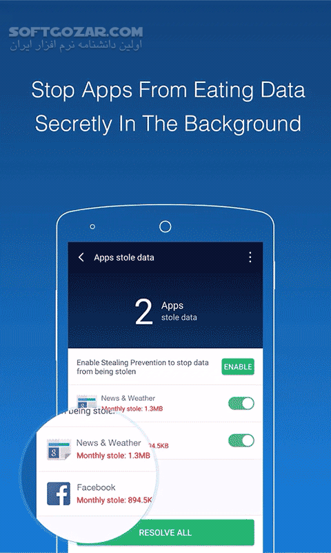 دانلود CM Data Manager 2.9.2 for Android +4.0 - دانلود مانتیور ترافیک و تست سرعت اینترنت برای اندروید - سافت گذر