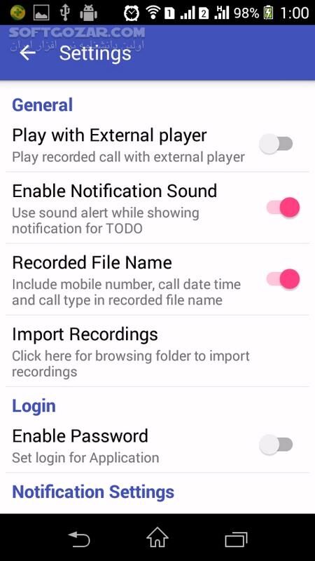 دانلود Call Recorder for Android pro 8.1 for Android +4.0.3 - دانلود ضبط مکالمات برای اندروید - سافت گذر