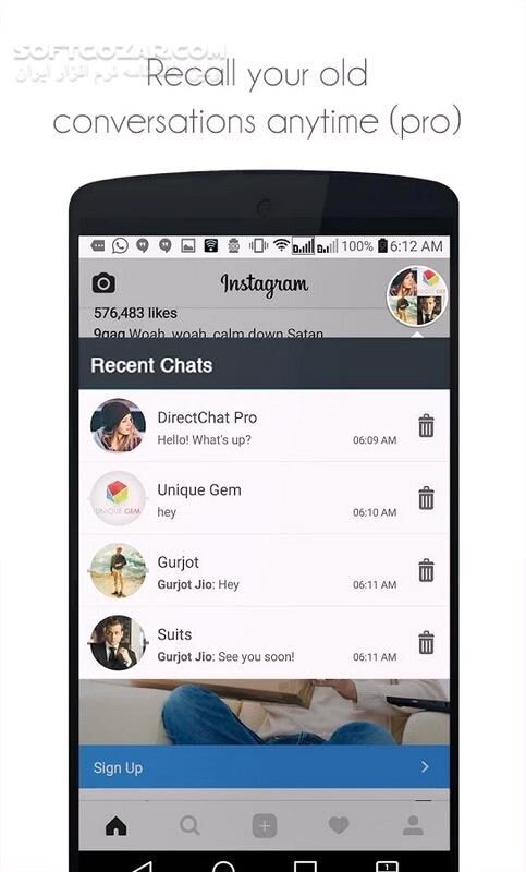 دانلود DirectChat Pro (ChatHeads) 1.7.8 For Android +3.0 - دانلود دایرکت چت برای اندروید - سافت گذر