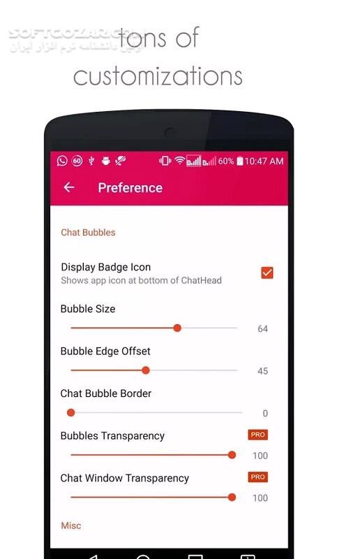 دانلود DirectChat Pro (ChatHeads) 1.7.8 For Android +3.0 - دانلود دایرکت چت برای اندروید - سافت گذر