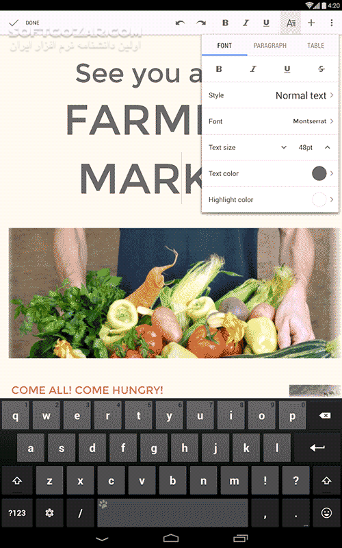 دانلود Google Docs 1.25.501.00.90 For Android +7.0 - دانلود نرم افزار ورد گوگل برای اندروید - سافت گذر