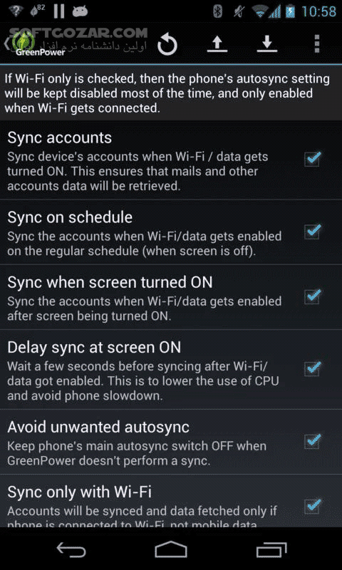 دانلود GreenPower Premium 9.21 for Android +2.2 - دانلود مدیریت قدرتمند مصرف انرژی برای اندروید - سافت گذر