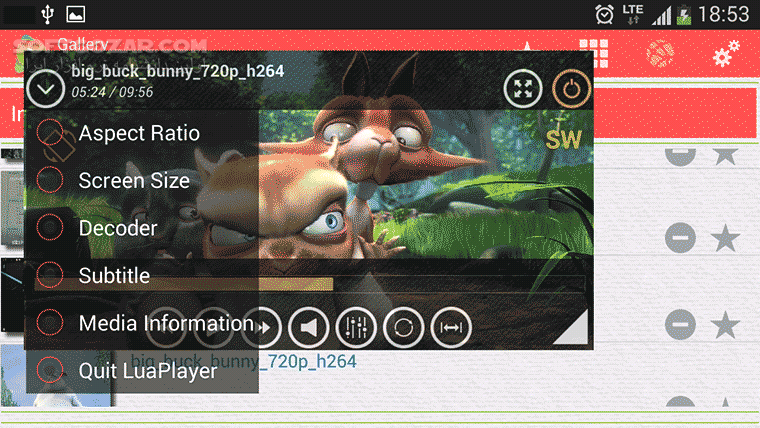 دانلود Lua Player Pro 3.5.3 for Android +4.1 - دانلود ویدئو پلیر متحرک برای اندروید - سافت گذر