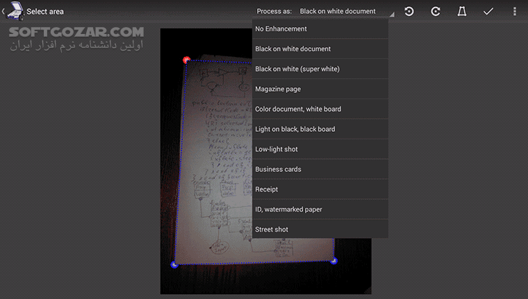دانلود Mobile Doc Scanner (MDScan) 3.9.2 for Android +2.3 - دانلود اسکنر موبایل برای اندروید - سافت گذر
