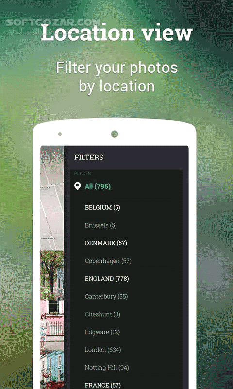 دانلود Piktures Gallery Photo & Video 2.9 for Android +4.1 - دانلود گالری اندروید برای اندروید - سافت گذر