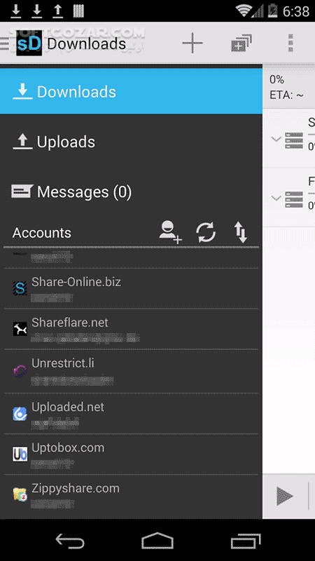 دانلود ShareDownloader PRO 2.3.23 for Android +2.2 - دانلود دانلود منیجر اندروید برای اندروید - سافت گذر