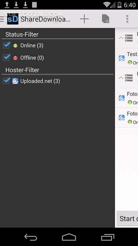 دانلود ShareDownloader PRO 2.3.23 for Android +2.2 - دانلود دانلود منیجر اندروید برای اندروید - سافت گذر