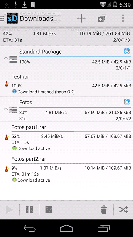 دانلود ShareDownloader PRO 2.3.23 for Android +2.2 - دانلود دانلود منیجر اندروید برای اندروید - سافت گذر