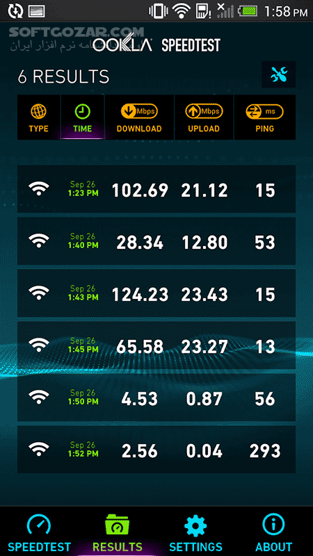 دانلود Speedtest by Ookla Premium 6.5.1 For Android +7.0 - دانلود تست سرعت اینترنت موبایل برای اندروید - سافت گذر