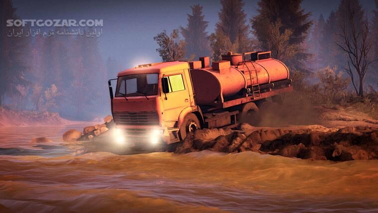 دانلود SpinTires - دانلود بازی لاستیک‌های چرخان - شبیه‌ساز رانندگی با ماشین‌های سنگین - سافت گذر