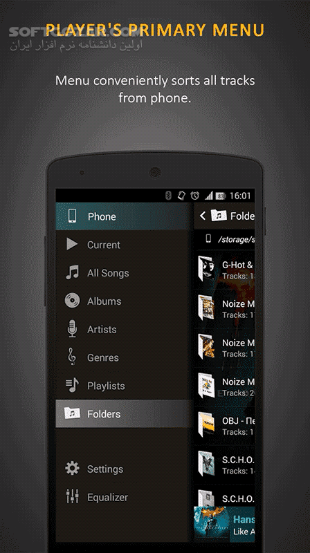دانلود Stellio Music Player 6.8.0 for Android +4.1 - دانلود پلیر استلیو برای اندروید - سافت گذر