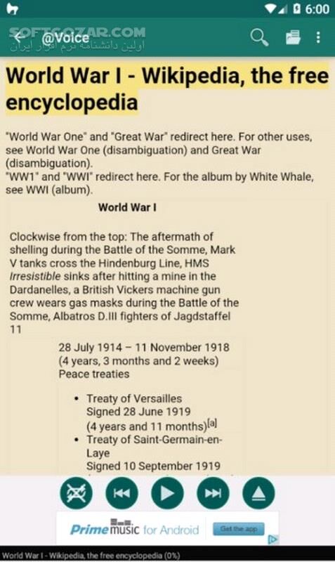 دانلود Voice Aloud Reader 37.2.4 for Android +5.0 - دانلود وویس الود برای اندروید - سافت گذر