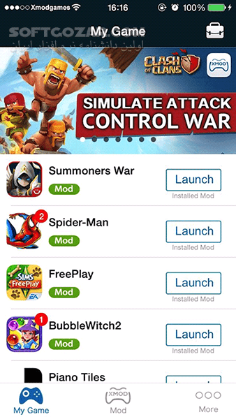 دانلود XModGames 2.3.5 for Android +2.3 - دانلود ورود به نسخهٔ Mod یا همان ویرایش شدهٔ بازی‌های پرطرفدار اندروید برای اندروید - سافت گذر