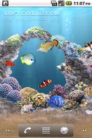 دانلود aniPet Aquarium Live Wallpaper 2.5.2 for Android +2.1 - دانلود ماهیهای دریا برای اندروید - سافت گذر